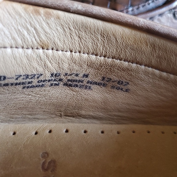 Dockers brown leather weaved top loafers size 10.5 - Picture 4 of 6